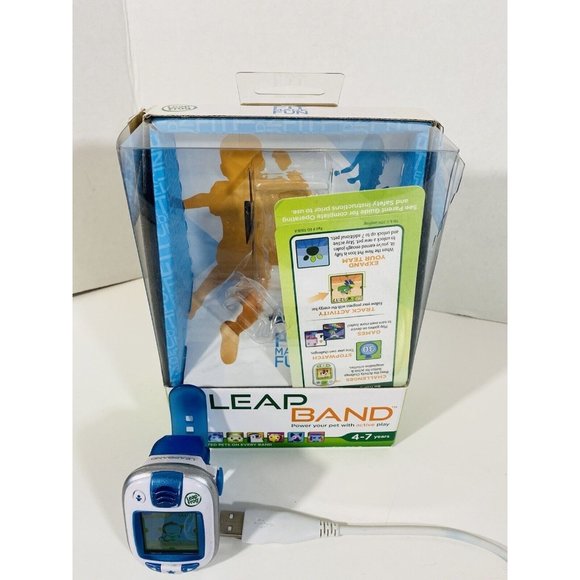 LeapFrog LeapBand Blue Kids Leap Band Activity Watch With Cord Instructions Fun - Picture 3 of 12